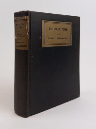 1370731 IN OUR TIME. Ernest Hemingway, Edmund Wilson