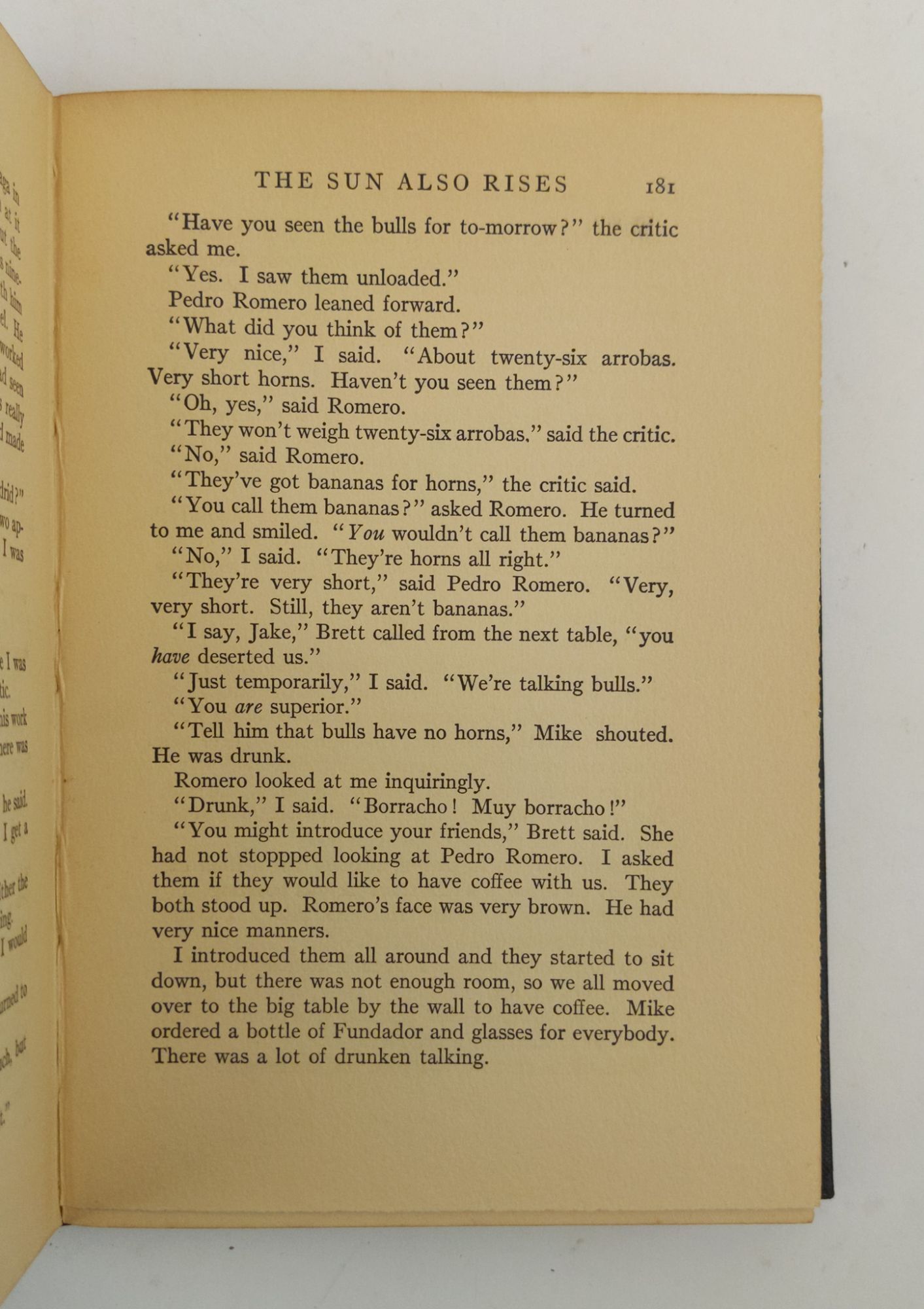 THE SUN ALSO RISES | Ernest Hemingway | First Edition, First Printing ...
