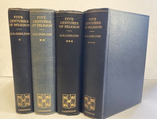 1371307 FIVE CENTURIES OF RELIGION. G. G. Coulton