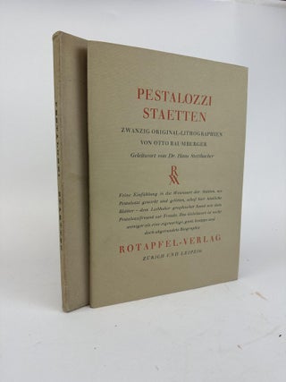 1371375 PESTALOZZI STAETTEN: ZWANZIG ORIGINAL-LITHOGRAPHIEN. Otto Baumberger, Hans, Stettbacher