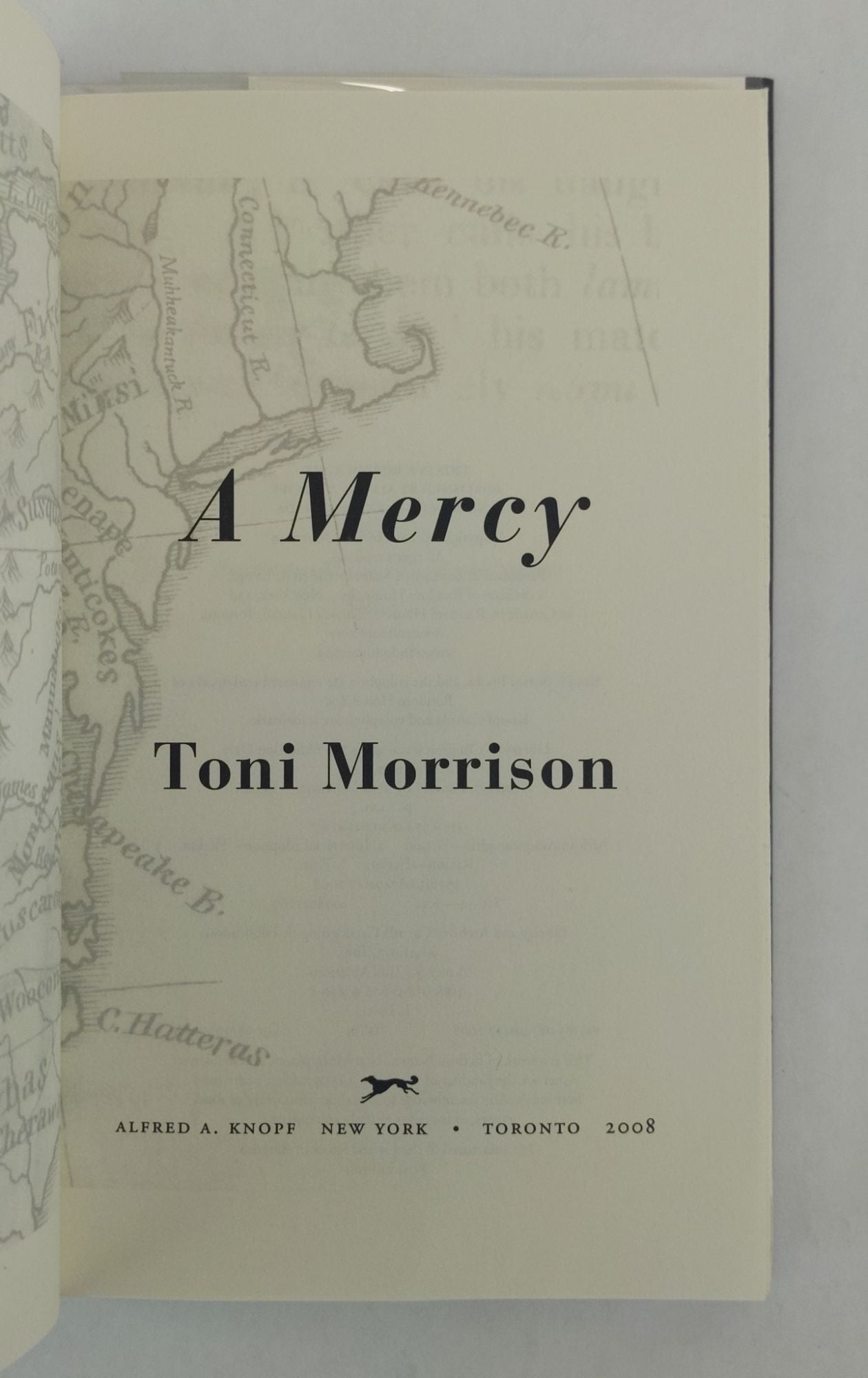 A MERCY Signed Toni Morrison First Edition, First Printing