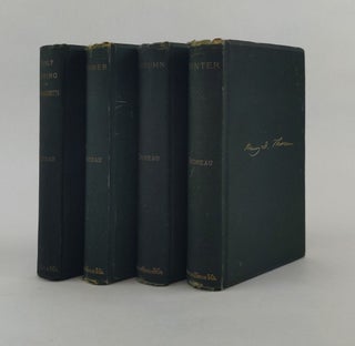 1371737 EARLY SPRING IN MASSACHUSETTS/SUMMER/ AUTUMN/WINTER [4 Volumes]. Henry David Thoreau