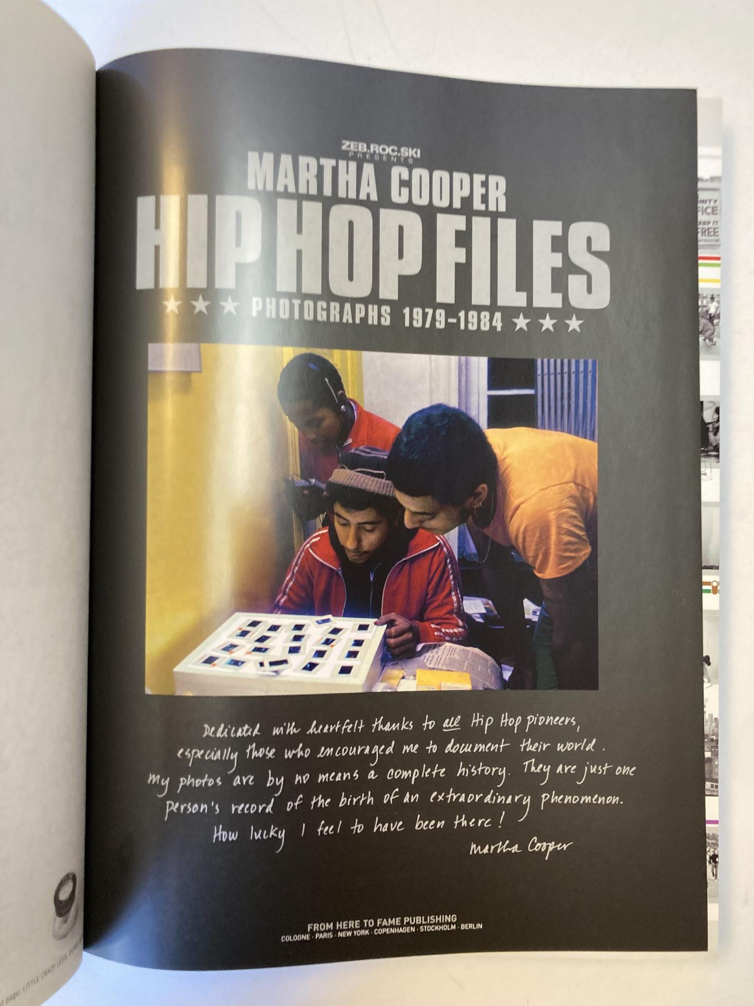 HIP HOP FILES: PHOTOGRAPHS 1979-1984 | Martha Cooper | First Edition