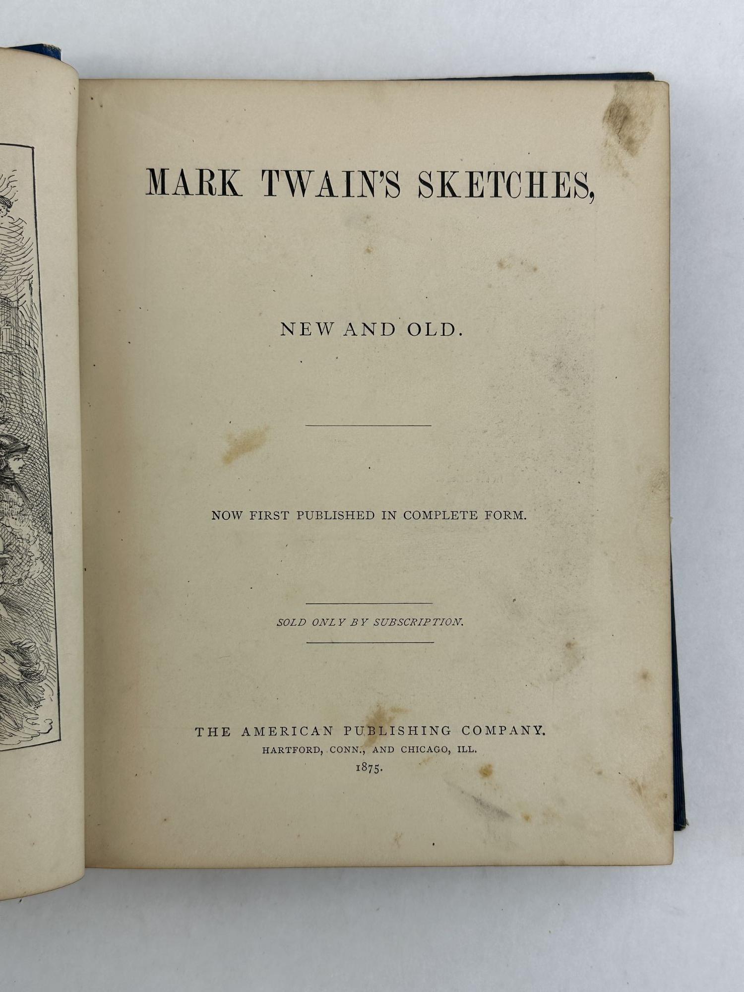 MARK TWAIN'S SKETCHES, NEW AND OLD | Mark Twain, Samuel Clemens