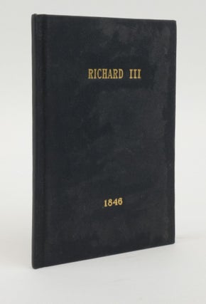 1373356 SHAKESPEARE'S HISTORICAL TRAGEDY OF RICHARD III. William Shakespeare, Colley Cibber