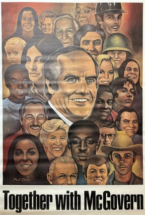1373510 ORIGINAL "TOGETHER WITH McGOVERN" CAMPAIGN POSTER. George McGovern, Paul Davis