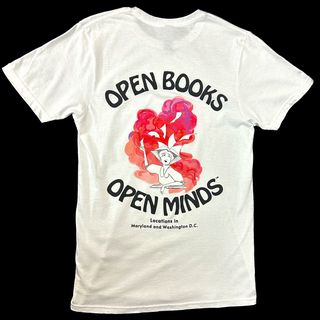 1374095 Open Books, Open Minds T-Shirt - Large