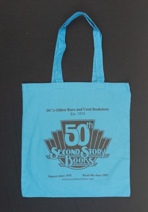 1374591 Second Story Books Tote Bag - Sapphire