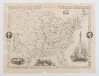 1374664 MAP OF UNITED STATES. John Tallis, John Rapkin