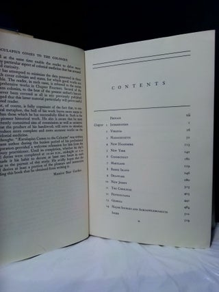 AESCULAPIUS COMES TO THE COLONIES: THE STORY OF THE EARLY DAYS OF MEDICINE IN THE THIRTEEN COLONIES