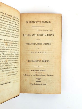 RULES AND REGULATIONS FOR THE FORMATIONS, FIELD-EXERCISE, AND MOVEMENTS, OF HIS MAJESTY'S FORCES