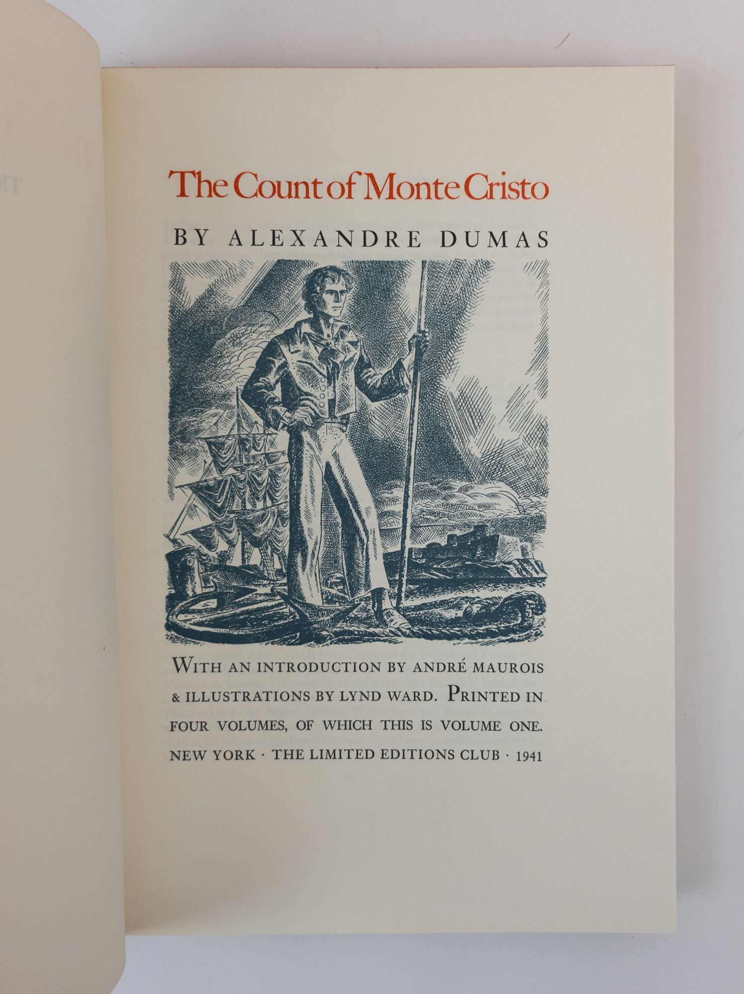 Alfred de MONTEL(洋書) THE COUNT OF MONTE CRISTO Signed Four Volumes | Alexandre Dumas