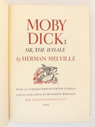 MOBY DICK [Signed] [Two Volumes]