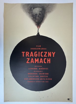 1375627 VINTAGE ORIGINAL "TRAGICZNY ZAMACH" MOVIE POSTER. Franciszek Starowieyski