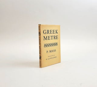 1375640 GREEK METRE. Paul Maas, Hugh Lloyd-Jones