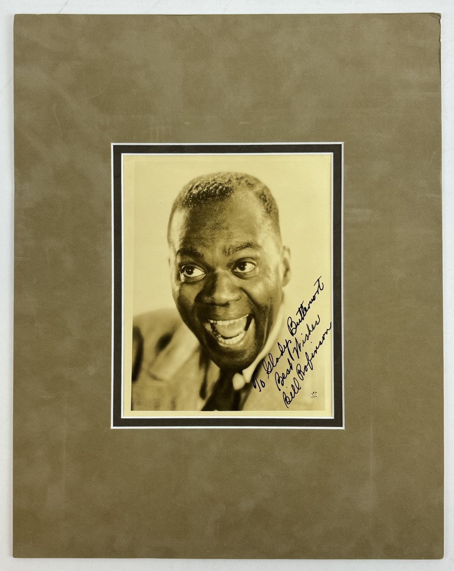 SIGNED AND INSCRIBED PHOTOGRAPH | Bill Bojangles Robinson