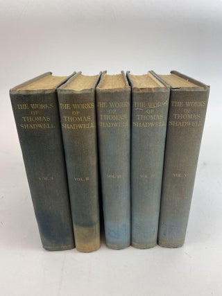 1375793 THE COMPLETE WORKS OF THOMAS SHADWELL [Five volumes]. Thomas Shadwell, 1642?-1692,...