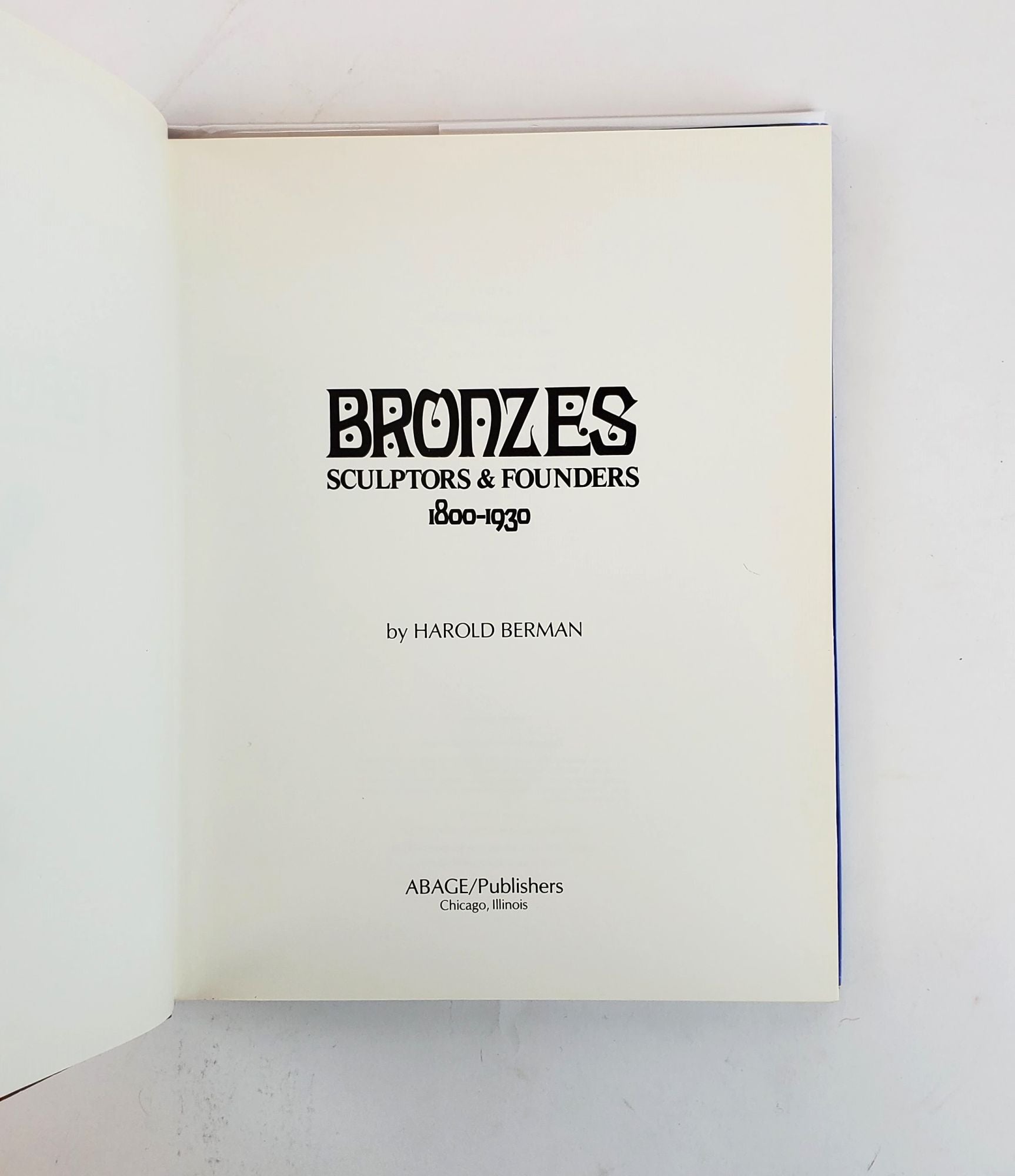 BRONZES, SCULPTORS & FOUNDERS 1800-1930 4 Volumes | Harold Berman ...