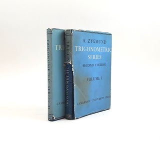 1375941 TRIGONOMETRIC SERIES [Two volumes]. Antoni Zygmund