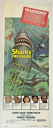 1376092 "SHARKS' TREASURE" ORIGINAL MOVIE THEATRE INSERT