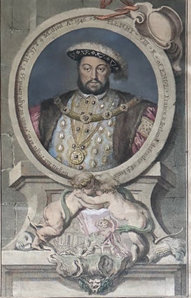 1376176 Portrait of Henry VIII. Jacob Houbraken