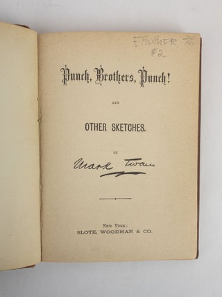 PUNCH, BROTHERS, PUNCH! AND OTHER SKETCHES