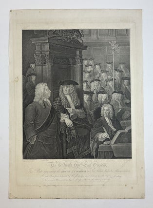 1376356 Etching House of Common in Sir Robert Walpole's Administration. Anthony Fogg