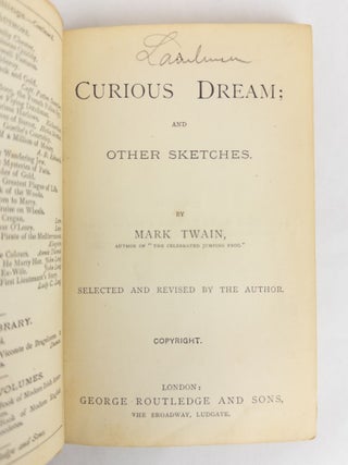 A CURIOUS DREAM; AND OTHER SKETCHES