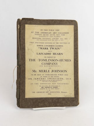 1376480 CATALOG OF FIRST AND OTHER EDITIONS OF THE WRITINGS OF SAMUEL LANGHORNE CLEMENS "MARK...