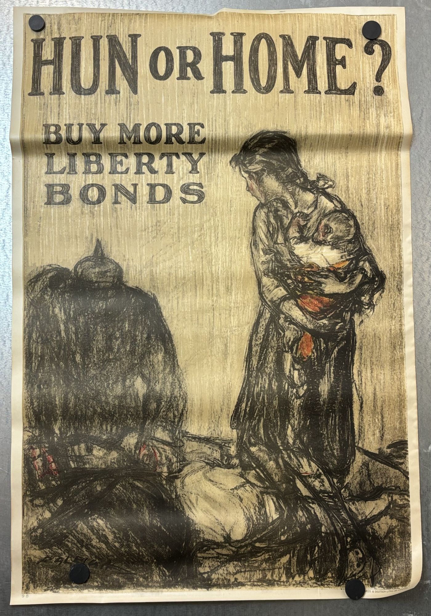 ORIGINAL WORLD WAR I LIBERTY BOND POSTER | Patrick Henry Raleigh