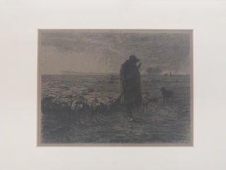 1376783 JEAN FRANCOIS MILLET THE SHEPHARD RETURNING WITH HIS FLOCK