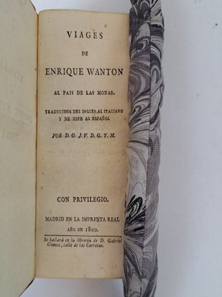 VIAGES DE ENRIQUE WANTON AL PAIS DE LAS MONAS. TOMO 1