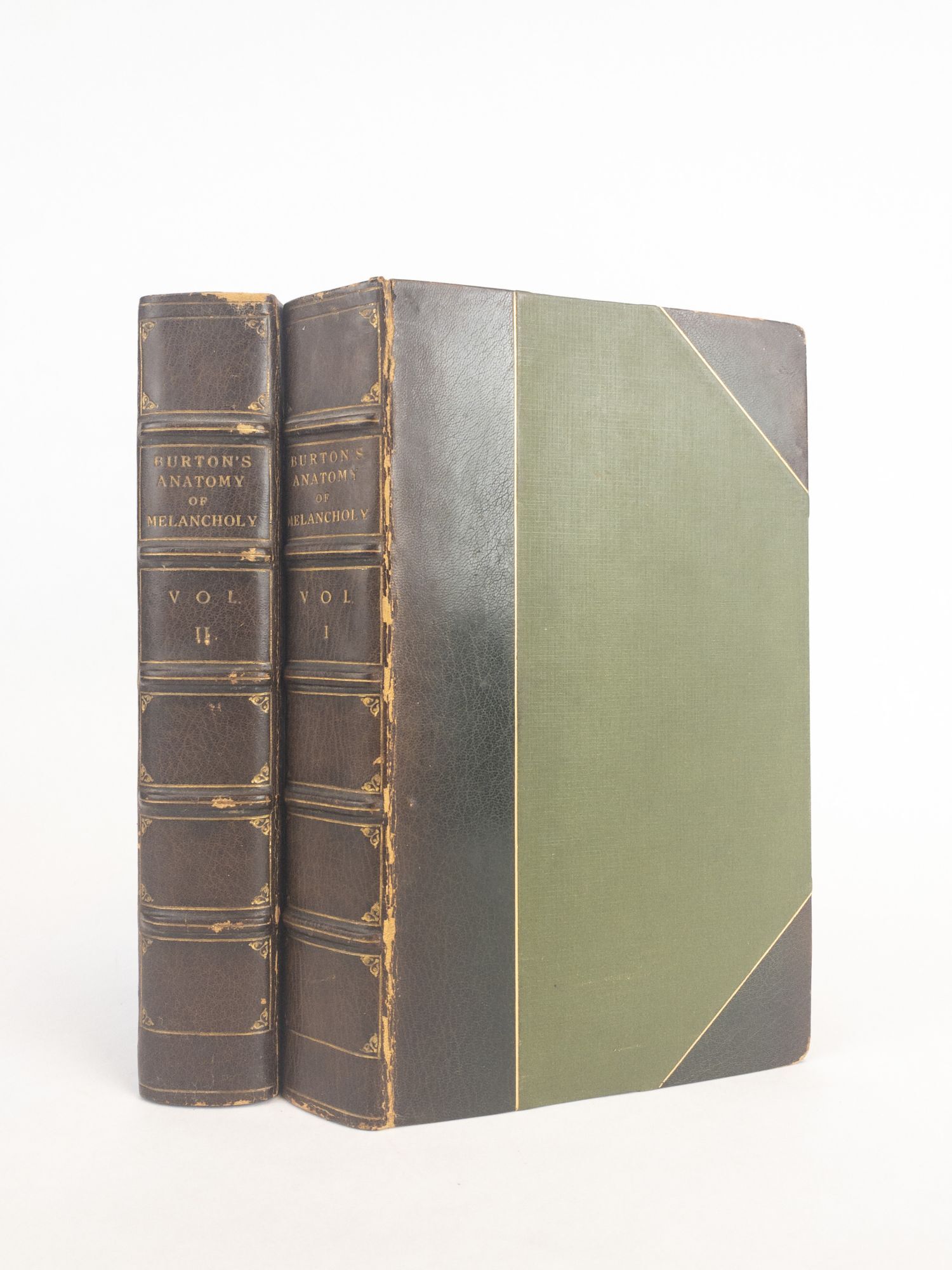 1376982 THE ANATOMY OF MELANCHOLY, WHAT IT IS, WITH ALL THE KINDS CAUSES, SYMPTOMES, PROGNOSTICS, AND SEVERAL CURES OF IT. IN THREE PARTITIONS. WITH THEIR SEVERAL SECTIONS, MEMBERS, AND SUBSECTIONS, PHILOSOPHICALLY, MEDICINALLY, HISTORICALLY OPENED AND CUT UP. [Two Volumes]. Robert Burton.