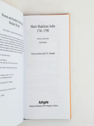 MARIE MADELEINE JODIN 1741-1790: ACTRESS, PHILOSOPHE AND FEMINIST