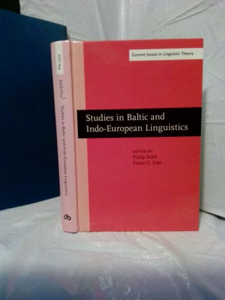1377387 STUDIES IN BALTIC AND INDO-EUROPEAN LINGUISTICS: IN HONOR OF WILLIAM R. SCHMALSTIEG....