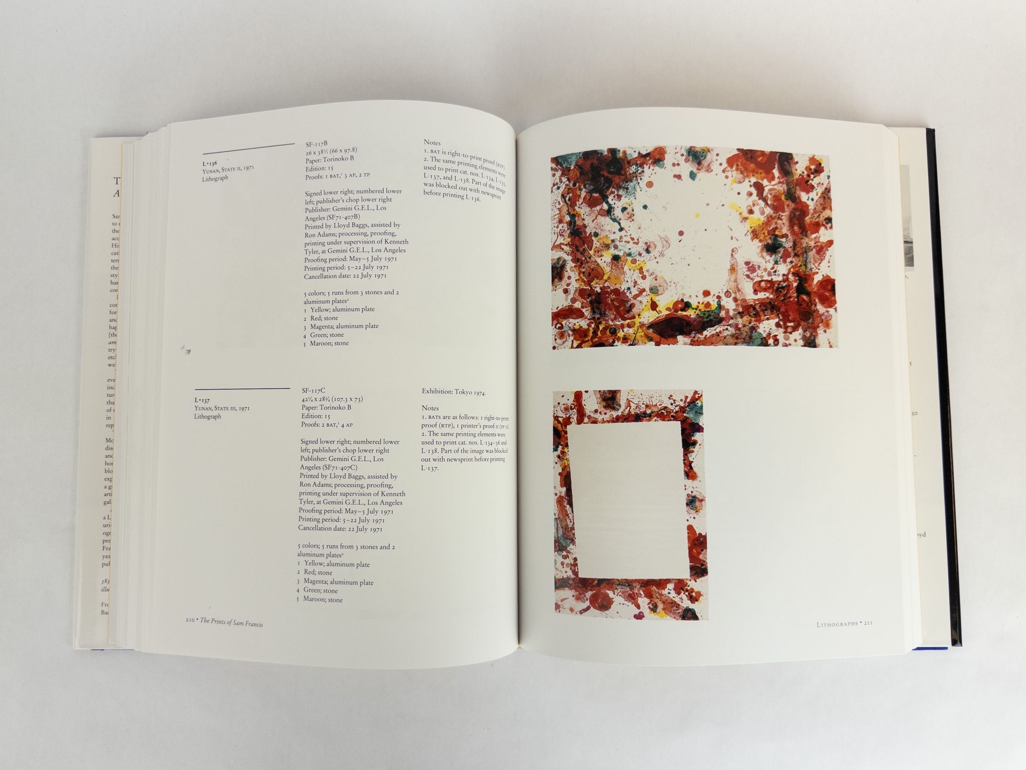 THE PRINTS OF SAM FRANCIS: A CATALOGUE RAISONNÉ 1960-1990 | Sam