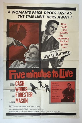 1377514 ORIGINAL "FIVE MINUTES TO LIVE" MOVIE POSTER