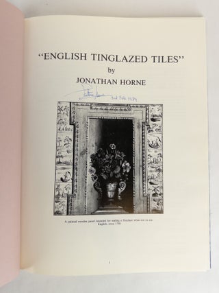 ENGLISH TINGLAZED TILES [Signed]