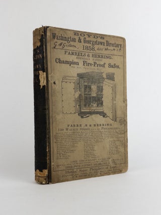 1377756 BOYD'S WASHINGTON AND GEORGETOWN DIRECTORY. William H. Boyd