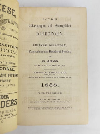 BOYD'S WASHINGTON AND GEORGETOWN DIRECTORY