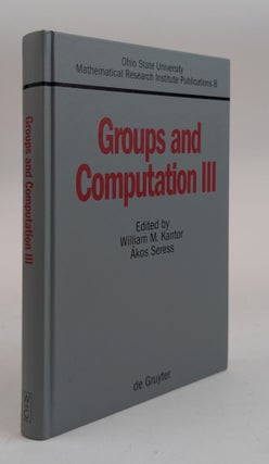 1378440 GROUPS AND COMPUTATION III. William M. Kantor, Ákos Seress
