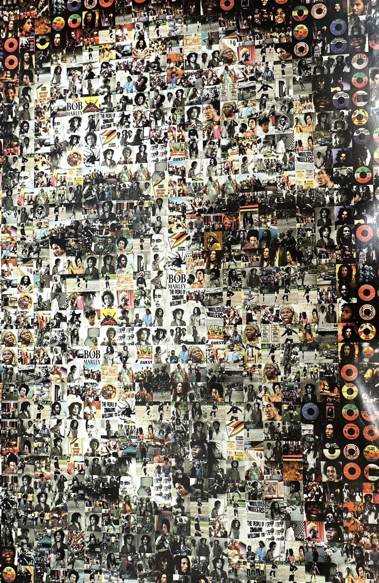 BOB MARLEY PHOTOMOSAIC POSTER | Robert Silvers