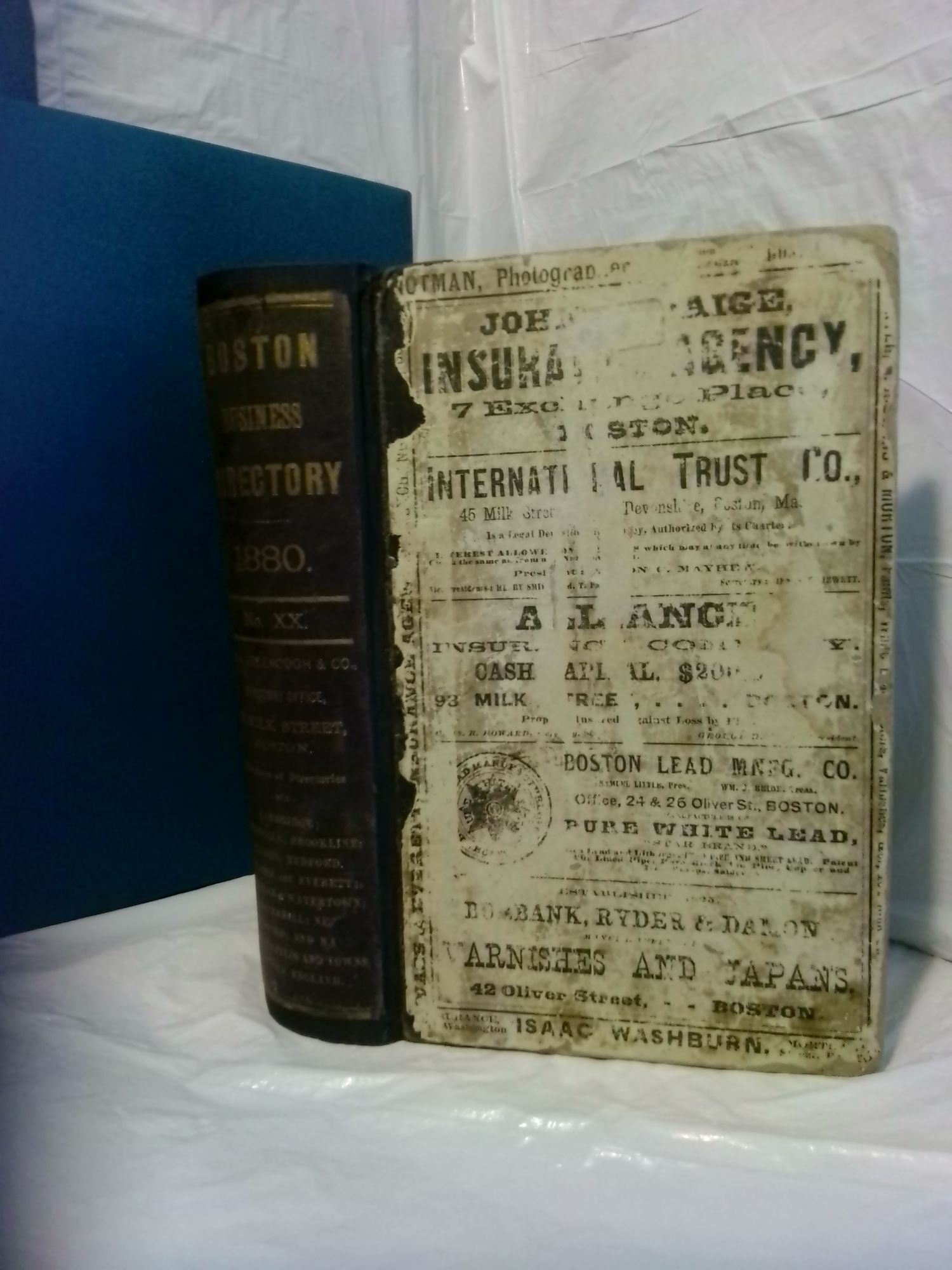1378535 THE BOSTON BUSINESS DIRECTORY FOR 1880, CLASSIFIED UNDER APPROPRIATE BUSINESS HEADINGS, LIST OF STREET, CITY OFFICERS, SOCIETIES, EXPRESSES, ETC. [NUMBER XX]