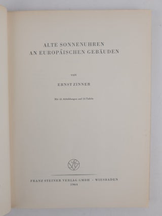 ALTE SONNENUHREN AN EUROPAISCHEN GEBAUDEN