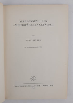 ALTE SONNENUHREN AN EUROPAISCHEN GEBAUDEN