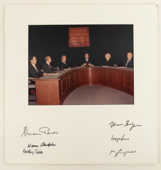 1378839 PHOTO FROM ‘GLOBAL REVIEW 2000 WITH WORLD LEADERS’ (2000) SIGNED 6x