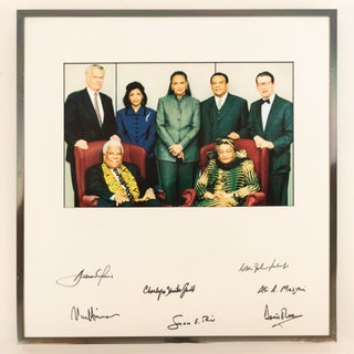 1378856 PHOTO FROM ‘THE NATIONAL SUMMIT ON AFRICA’ (2000) SIGNED 7x