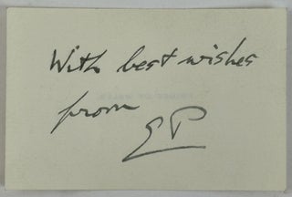1379409 SIGNED AND INSCRIBED CARD. Edward VIII