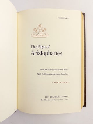 THE PLAYS OF ARISTOPHANES [Two Volumes]