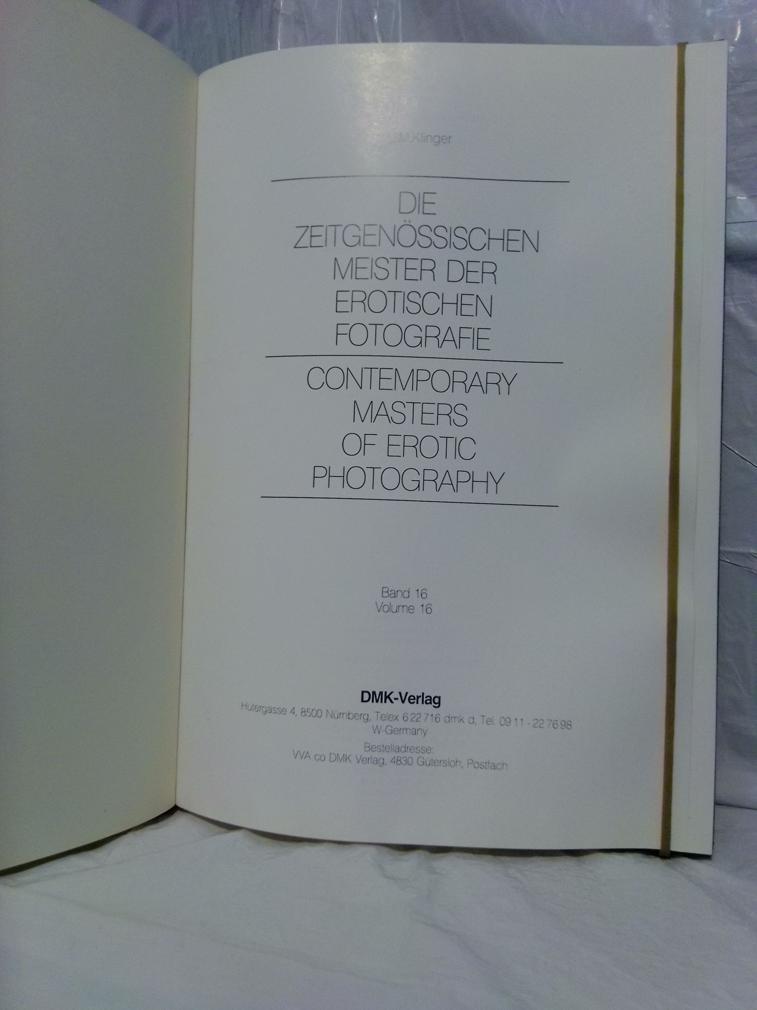 ZEITGENOSSISCHE MEISTER DER EROTISCHEN FOTOGRAFIE, BAND 16